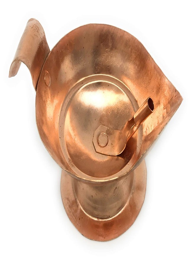 Karmaware Pure Copper Diya Akhand Jyot (8 cm Diameter Large Size) Handmade by Rural artisans - Image 1